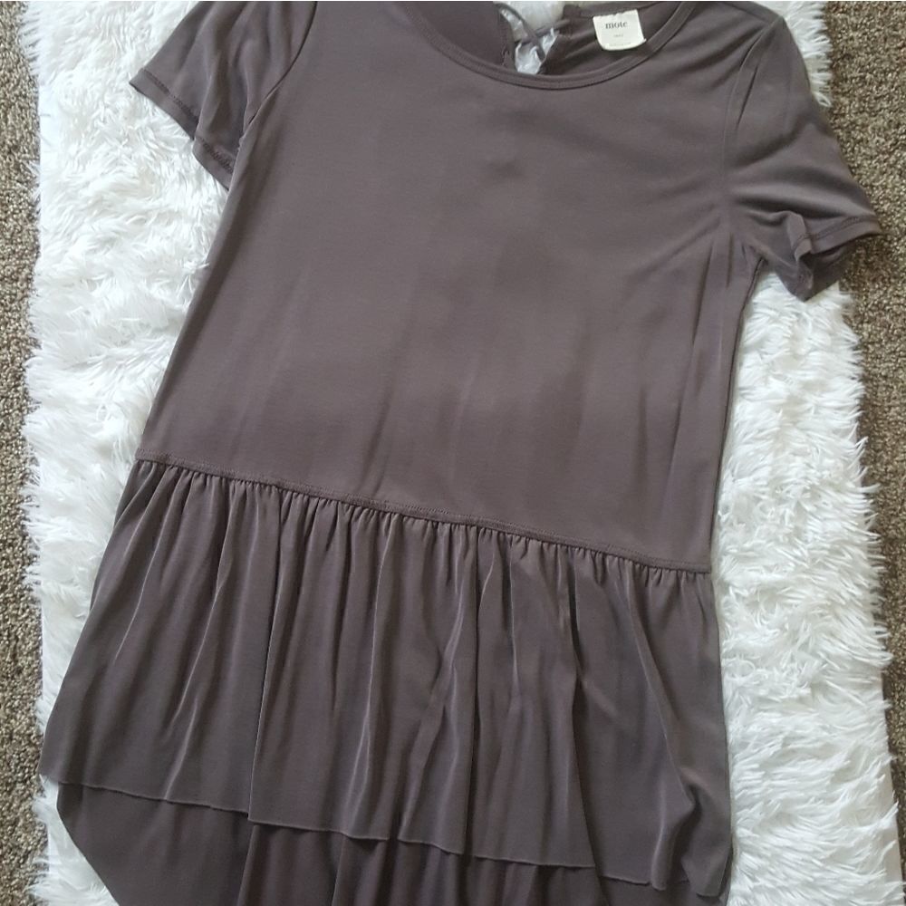 Mote‎ Babydoll Plum Gray Tunic Top Size Small New without tags